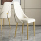 Glam Style Dining Chairs PU Leather Dining Side Chair for Indoor