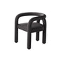 Contemporary Style Dining Chairs Velvet Open Back Arm Chair for Home Black 1 Piece Clearhalo 'Dining Chairs' 'Dining Tables & Seating' 'dining_chair' 'furn' 'furn_dining_chair' 'Furniture' 'Kitchen & Dining Furniture' 5897172