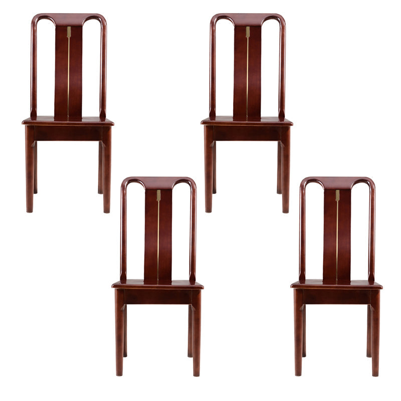 Silla de comedor tradicional de madera sólida silla lateral mate para casa para casa