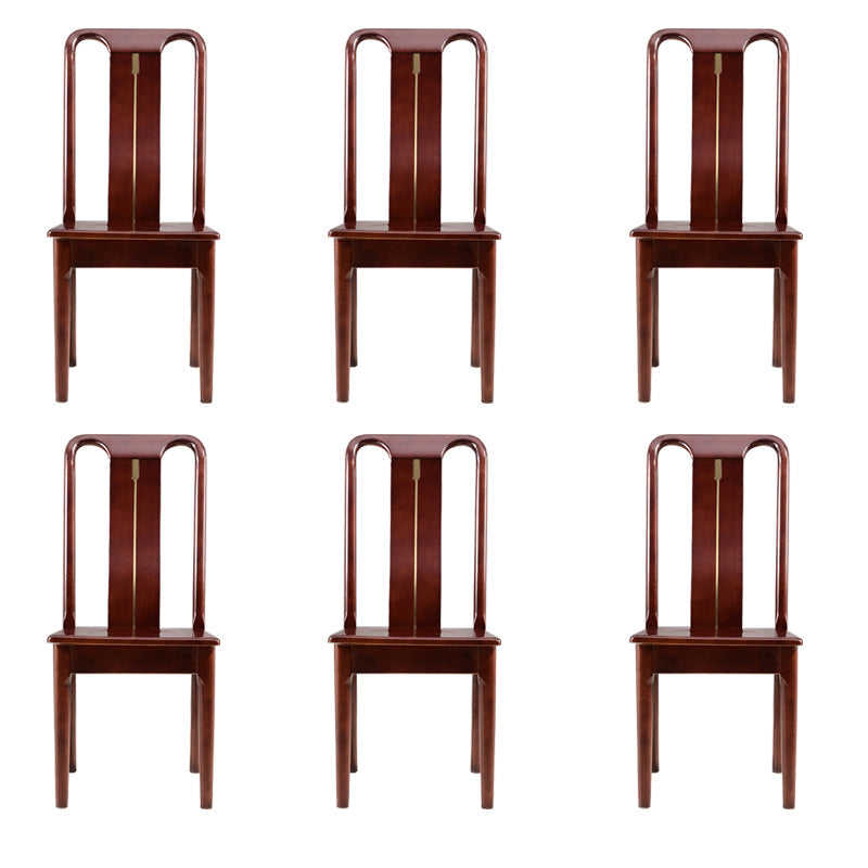 Silla de comedor tradicional de madera sólida silla lateral mate para casa para casa