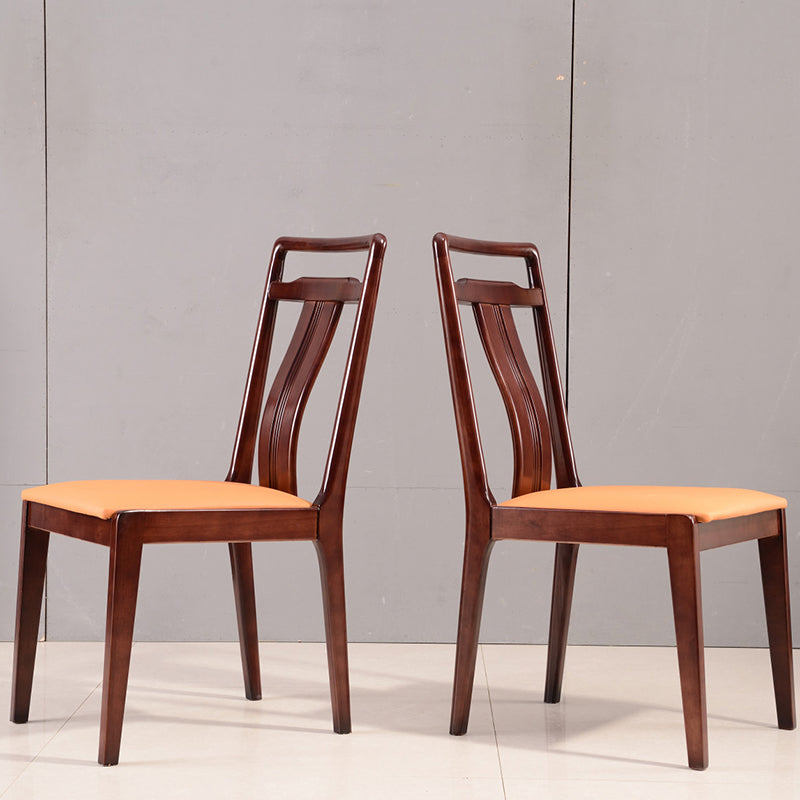 Silla de comedor tradicional de madera sólida silla lateral mate para casa para casa