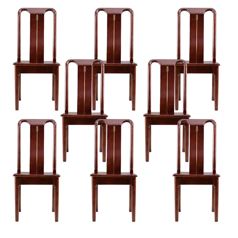 Silla de comedor tradicional de madera sólida silla lateral mate para casa para casa