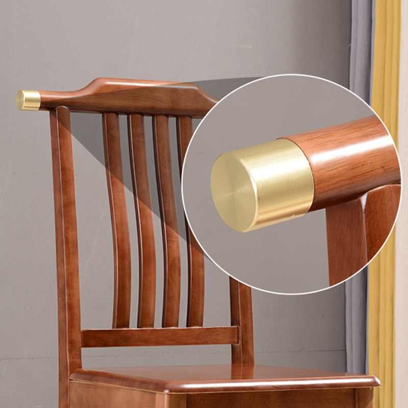 Silla de comedor tradicional de madera sólida silla lateral mate para casa para casa