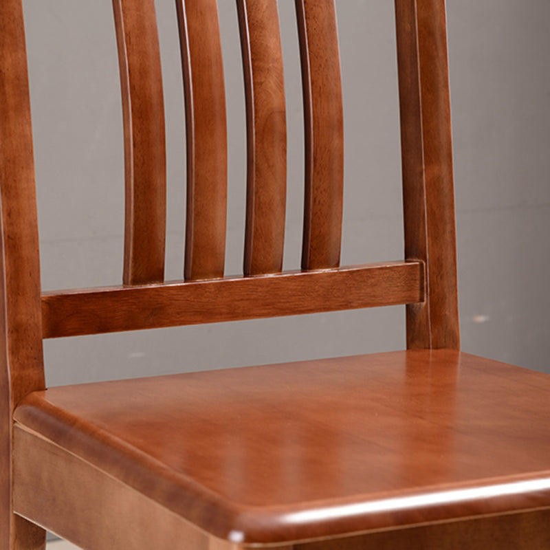 Silla de comedor tradicional de madera sólida silla lateral mate para casa para casa