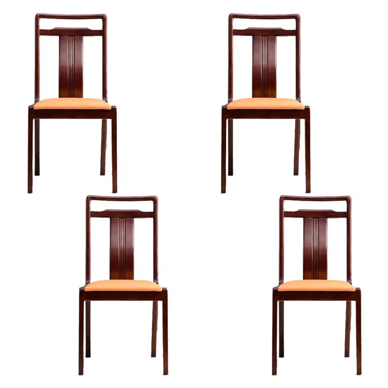 Silla de comedor tradicional de madera sólida silla lateral mate para casa para casa