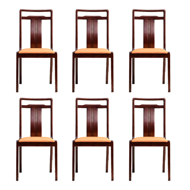 Silla de comedor tradicional de madera sólida silla lateral mate para casa para casa