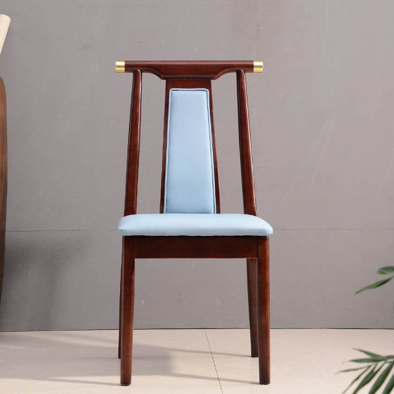 Silla de comedor tradicional de madera sólida silla lateral mate para casa para casa