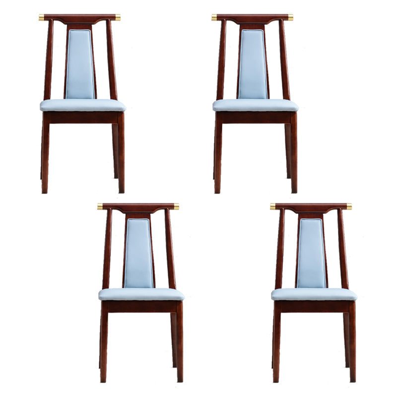 Silla de comedor tradicional de madera sólida silla lateral mate para casa para casa