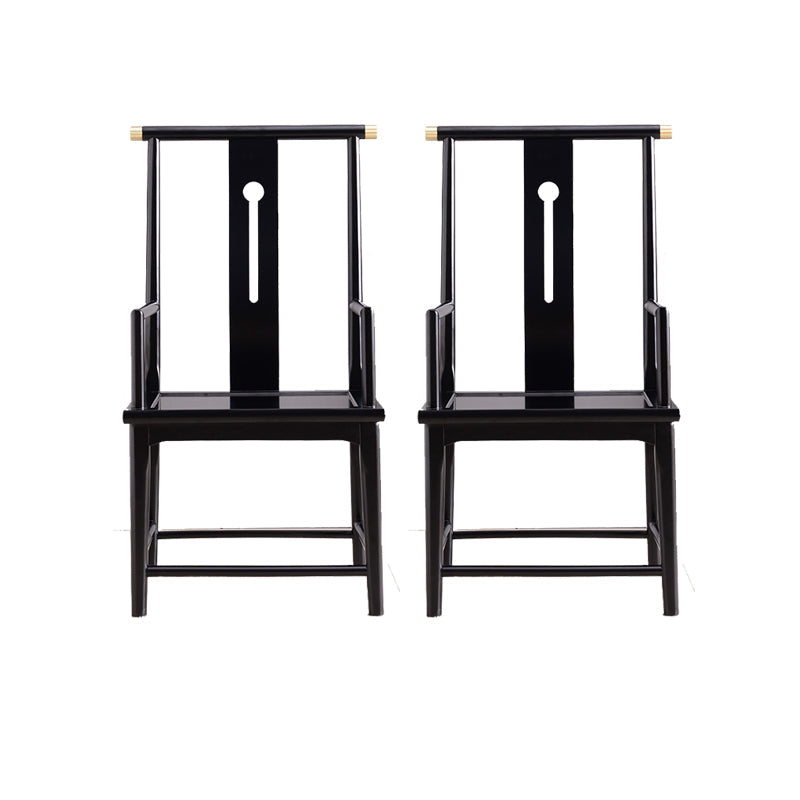 Silla de comedor tradicional de madera sólida silla lateral mate para casa para casa