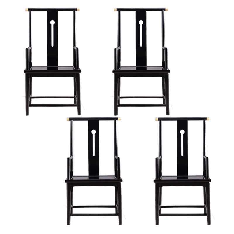 Silla de comedor tradicional de madera sólida silla lateral mate para casa para casa