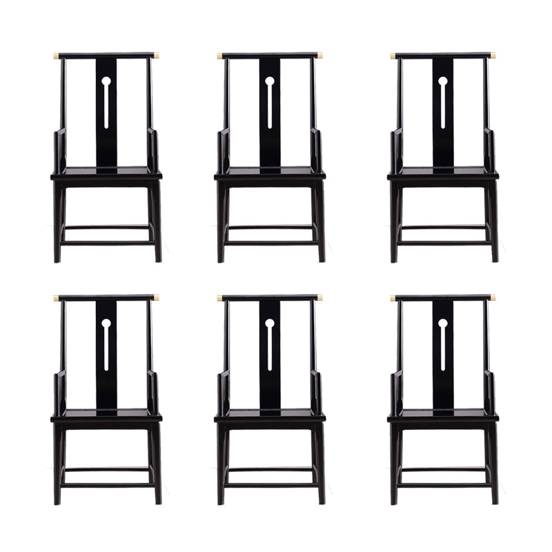 Silla de comedor tradicional de madera sólida silla lateral mate para casa para casa