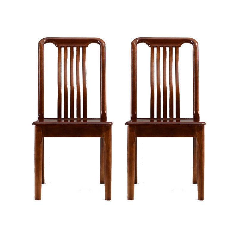 Silla de comedor tradicional de madera sólida silla lateral mate para casa para casa