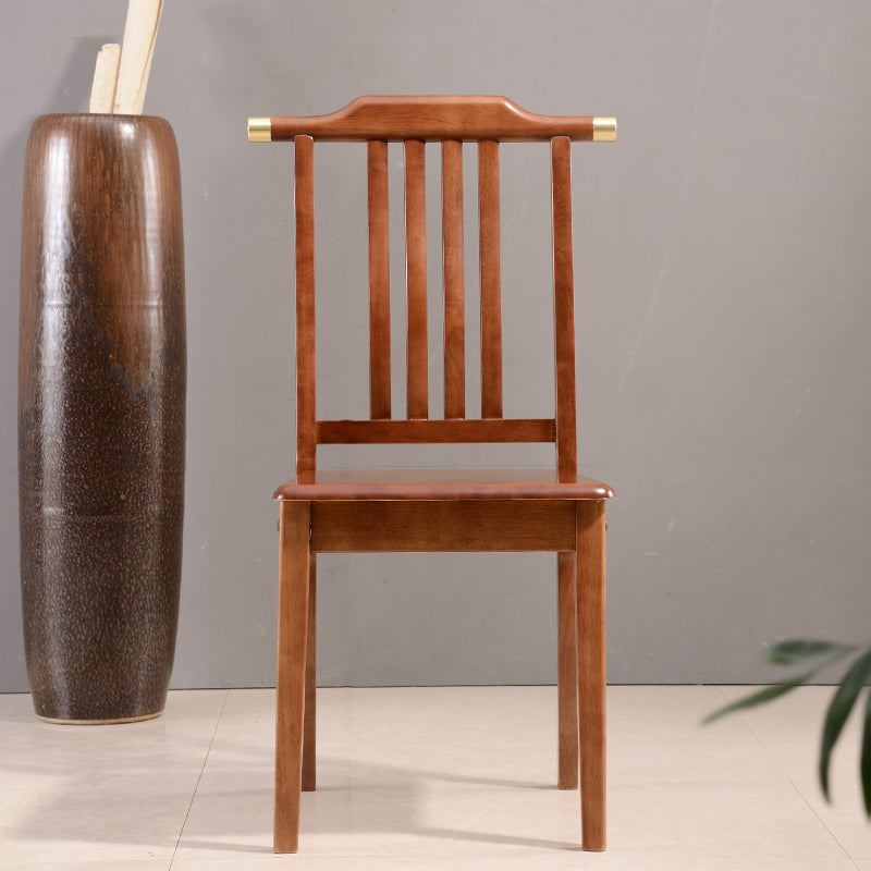 Silla de comedor tradicional de madera sólida silla lateral mate para casa para casa