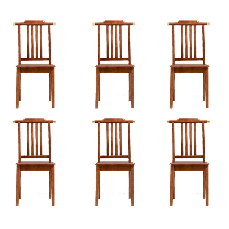 Silla de comedor tradicional de madera sólida silla lateral mate para casa para casa
