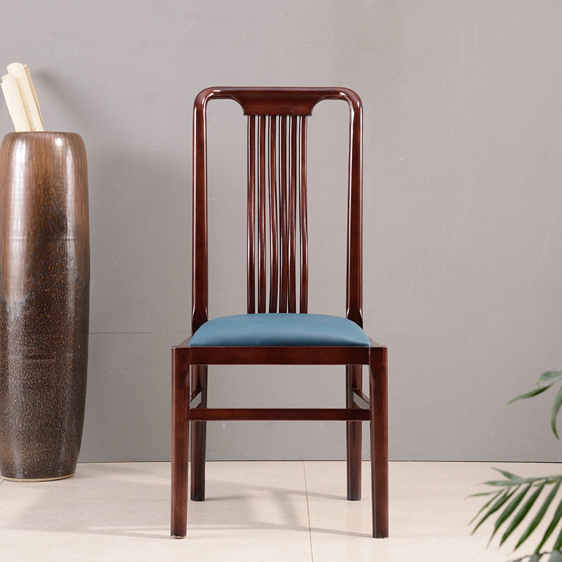Silla de comedor tradicional de madera sólida silla lateral mate para casa para casa