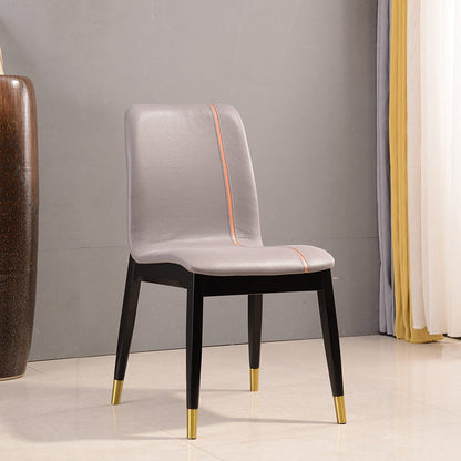 Silla de comedor tradicional de madera sólida silla lateral mate para casa para casa