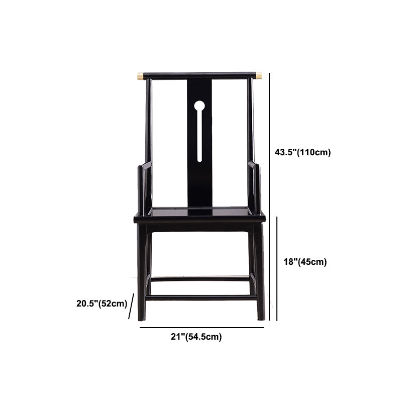 Silla de comedor tradicional de madera sólida silla lateral mate para casa para casa
