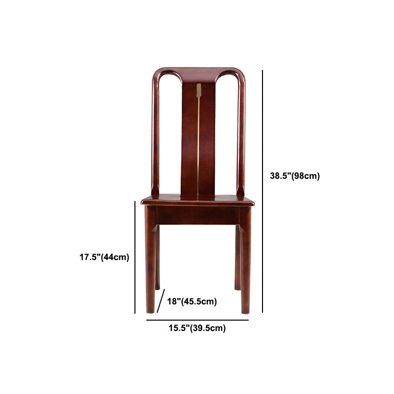 Silla de comedor tradicional de madera sólida silla lateral mate para casa para casa