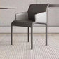 Matte Finish Solid Back Chair Faux Leather Modern Dining Chair