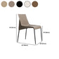 Metal Modern Dining Chair with Solid Back Matte Finish Indoor Side Chair