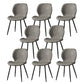 Metal Industrial Side Chair Matte Finish Wingback Dining Chair