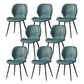 Metal Industrial Side Chair Matte Finish Wingback Dining Chair