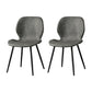 Metal Industrial Side Chair Matte Finish Wingback Dining Chair
