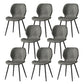 Metal Industrial Side Chair Matte Finish Wingback Dining Chair