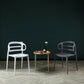 Scandinavian Arm Dining Chairs Plastic Low Back Dining Side Chair for Home Clearhalo 'Dining Chairs' 'Dining Tables & Seating' 'dining_chair' 'furn' 'furn_dining_chair' 'Furniture' 'Kitchen & Dining Furniture' 5897495