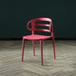 Scandinavian Arm Dining Chairs Plastic Low Back Dining Side Chair for Home Red 1 Piece Clearhalo 'Dining Chairs' 'Dining Tables & Seating' 'dining_chair' 'furn' 'furn_dining_chair' 'Furniture' 'Kitchen & Dining Furniture' 5897497