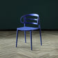 Scandinavian Arm Dining Chairs Plastic Low Back Dining Side Chair for Home Blue Purple 1 Piece Clearhalo 'Dining Chairs' 'Dining Tables & Seating' 'dining_chair' 'furn' 'furn_dining_chair' 'Furniture' 'Kitchen & Dining Furniture' 5897507