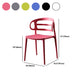 Scandinavian Arm Dining Chairs Plastic Low Back Dining Side Chair for Home Clearhalo 'Dining Chairs' 'Dining Tables & Seating' 'dining_chair' 'furn' 'furn_dining_chair' 'Furniture' 'Kitchen & Dining Furniture' 5897522