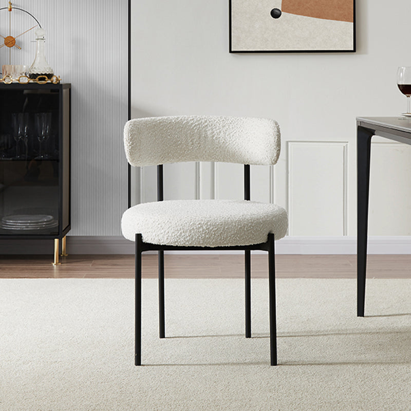 Open Back Dining Side Chair Contemporary Armless Dining Chairs Clearhalo 'Dining Chairs' 'Dining Tables & Seating' 'dining_chair' 'furn' 'furn_dining_chair' 'Furniture' 'Kitchen & Dining Furniture' 5897523