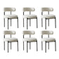 Open Back Dining Side Chair Contemporary Armless Dining Chairs White 6 Piece Set Clearhalo 'Dining Chairs' 'Dining Tables & Seating' 'dining_chair' 'furn' 'furn_dining_chair' 'Furniture' 'Kitchen & Dining Furniture' 5897530