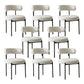 Open Back Dining Side Chair Contemporary Armless Dining Chairs White 8 Piece Set Clearhalo 'Dining Chairs' 'Dining Tables & Seating' 'dining_chair' 'furn' 'furn_dining_chair' 'Furniture' 'Kitchen & Dining Furniture' 5897532