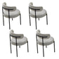 Open Back Dining Side Chair Contemporary Armless Dining Chairs Light Gray 4 Piece Set Clearhalo 'Dining Chairs' 'Dining Tables & Seating' 'dining_chair' 'furn' 'furn_dining_chair' 'Furniture' 'Kitchen & Dining Furniture' 5897537