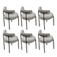Open Back Dining Side Chair Contemporary Armless Dining Chairs Light Gray 6 Piece Set Clearhalo 'Dining Chairs' 'Dining Tables & Seating' 'dining_chair' 'furn' 'furn_dining_chair' 'Furniture' 'Kitchen & Dining Furniture' 5897540
