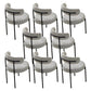 Open Back Dining Side Chair Contemporary Armless Dining Chairs Light Gray 8 Piece Set Clearhalo 'Dining Chairs' 'Dining Tables & Seating' 'dining_chair' 'furn' 'furn_dining_chair' 'Furniture' 'Kitchen & Dining Furniture' 5897541