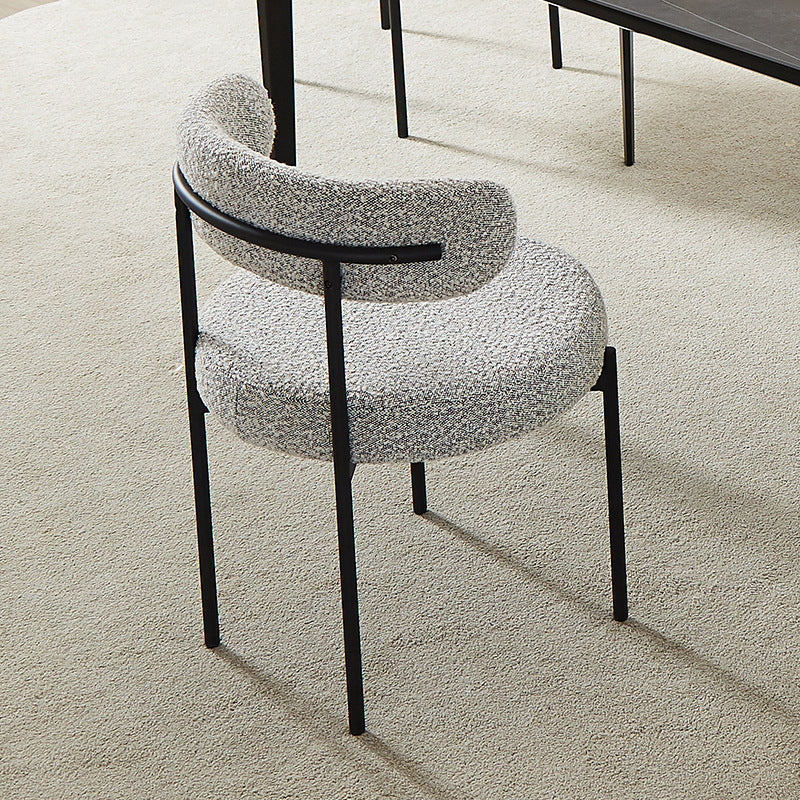 Open Back Dining Side Chair Contemporary Armless Dining Chairs Clearhalo 'Dining Chairs' 'Dining Tables & Seating' 'dining_chair' 'furn' 'furn_dining_chair' 'Furniture' 'Kitchen & Dining Furniture' 5897542