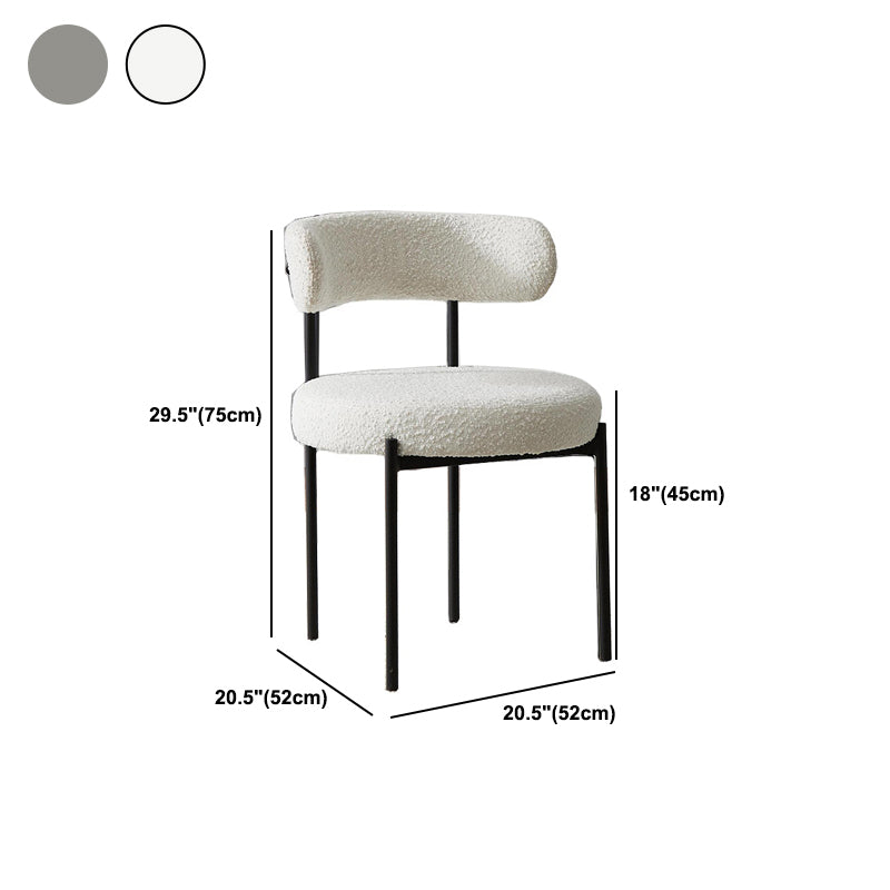 Open Back Dining Side Chair Contemporary Armless Dining Chairs Clearhalo 'Dining Chairs' 'Dining Tables & Seating' 'dining_chair' 'furn' 'furn_dining_chair' 'Furniture' 'Kitchen & Dining Furniture' 5897543