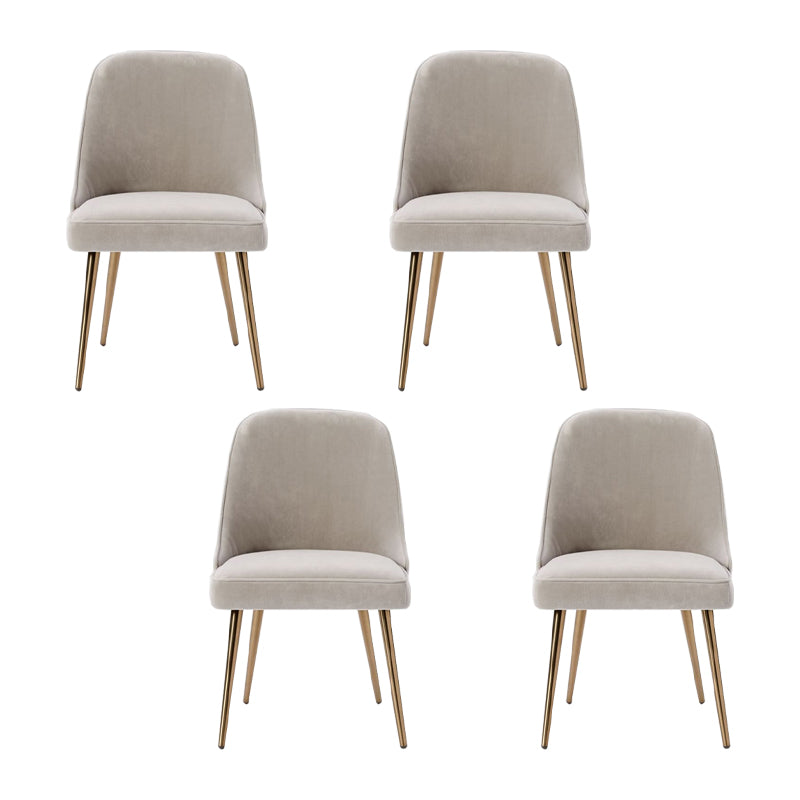 Patas de oro sillas de comedor silla de espalda de espalda global