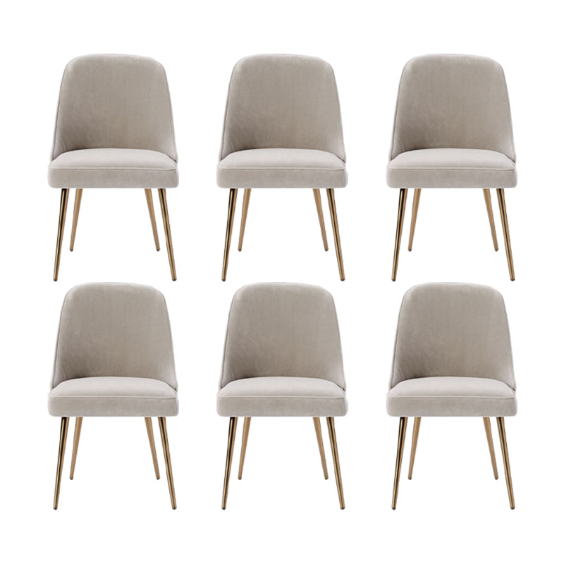 Patas de oro sillas de comedor silla de espalda de espalda global