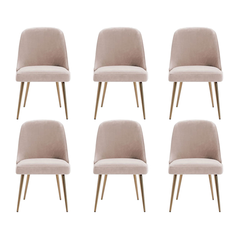 Patas de oro sillas de comedor silla de espalda de espalda global