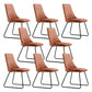 Brown and Beige Dining Chairs Contemporary Armless Dining Side Chair