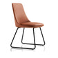 Brown and Beige Dining Chairs Contemporary Armless Dining Side Chair