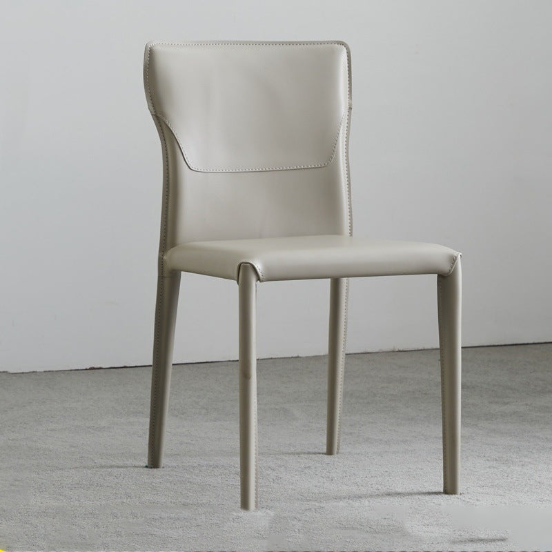 Contemporary Armless Dining Chairs Upholstered Chair for Home Off-White 1 Piece Clearhalo 'Dining Chairs' 'Dining Tables & Seating' 'dining_chair' 'furn' 'furn_dining_chair' 'Furniture' 'Kitchen & Dining Furniture' 5897596