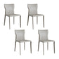 Contemporary Armless Dining Chairs Upholstered Chair for Home Off-White 4 Piece Set Clearhalo 'Dining Chairs' 'Dining Tables & Seating' 'dining_chair' 'furn' 'furn_dining_chair' 'Furniture' 'Kitchen & Dining Furniture' 5897599
