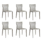 Contemporary Armless Dining Chairs Upholstered Chair for Home Off-White 6 Piece Set Clearhalo 'Dining Chairs' 'Dining Tables & Seating' 'dining_chair' 'furn' 'furn_dining_chair' 'Furniture' 'Kitchen & Dining Furniture' 5897601
