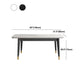 4-foot Metal Table Rectangle Stone Top Traditional Luxury Dining Site Table Clearhalo 'Dining Tables & Seating' 'Dining Tables' 'dining_table' 'furn' 'furn_dining_table' 'Furniture' 'Kitchen & Dining Furniture' 5897766