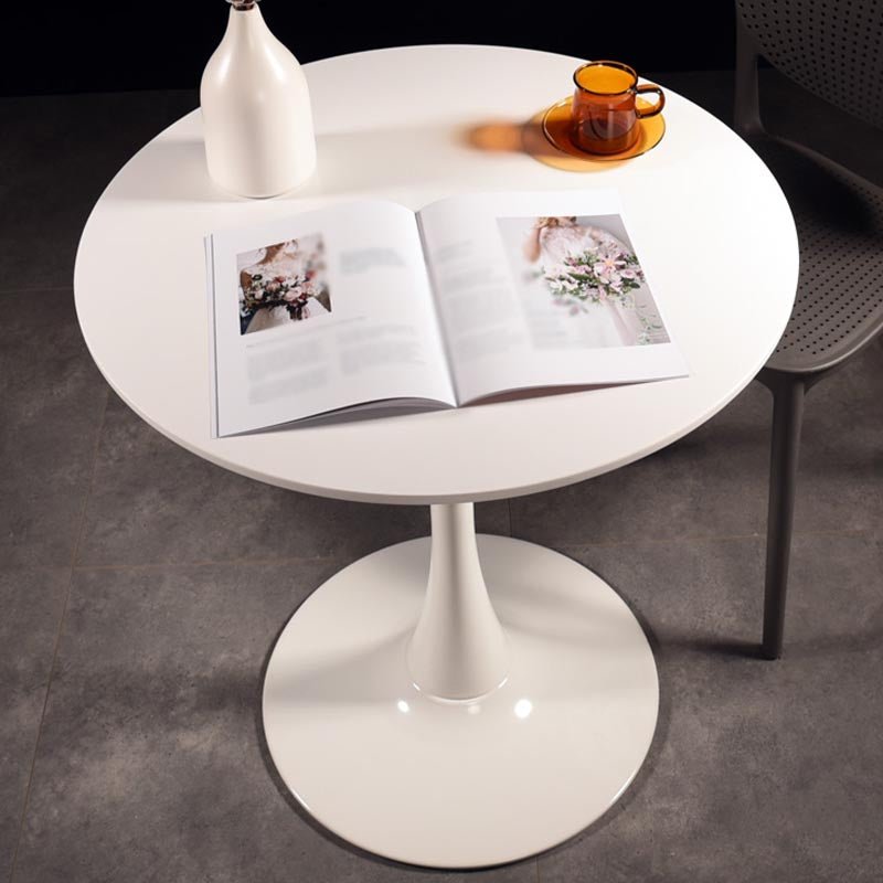 Round Tulip Base Dining Table Modern Engineered Wood Dining Room Table